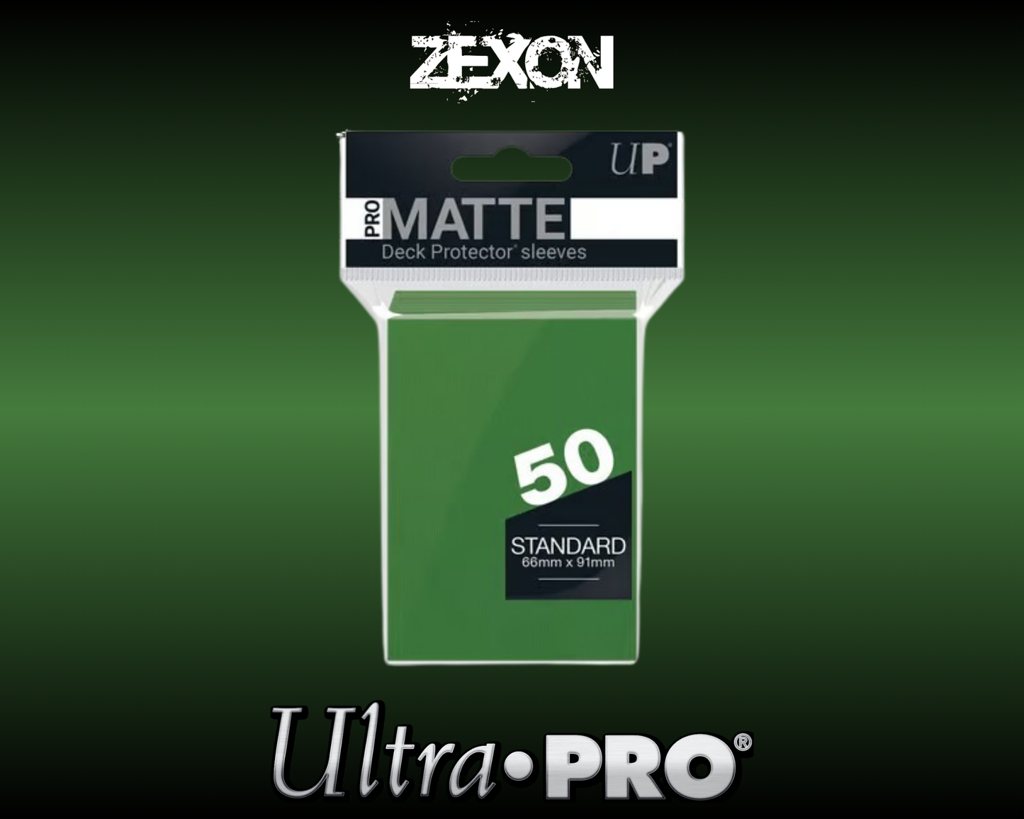 Ultra-Pro - 50 Sleeves Small Matte - Vert foncé