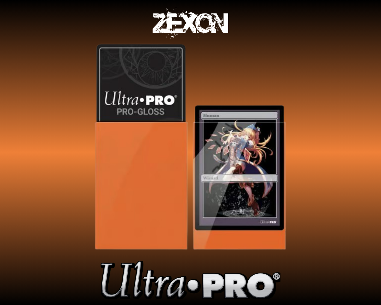 Ultra-Pro - 60 Sleeves Small Gloss - Orange