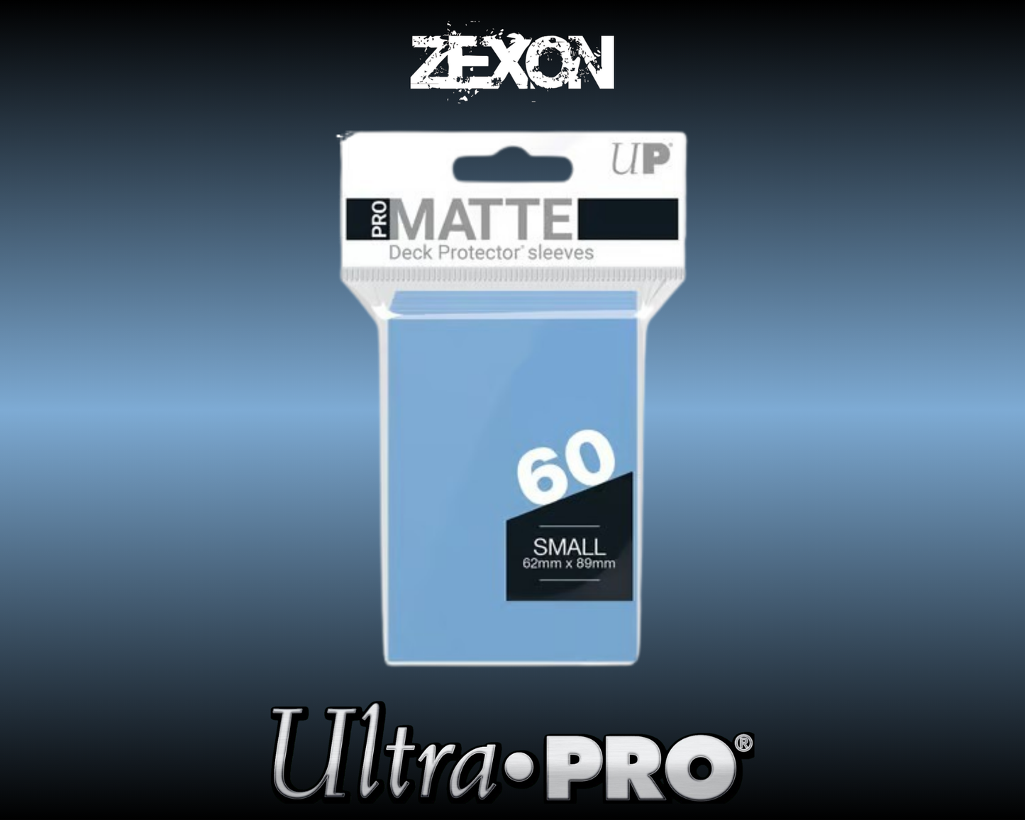 Ultra-Pro - 60 Sleeves Small Matte - Bleu cyan