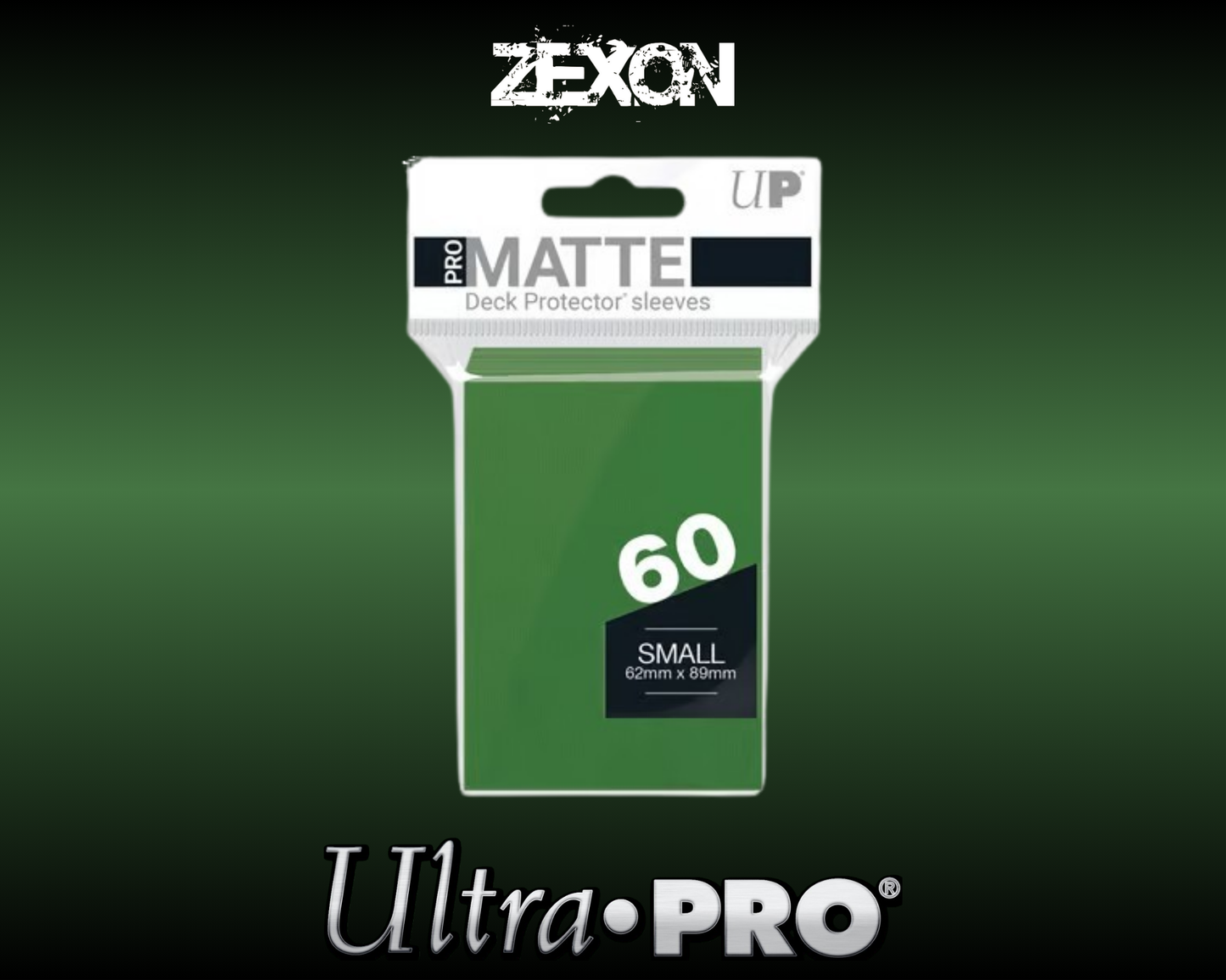 Ultra-Pro - 60 Sleeves Small Matte -Vert foncé