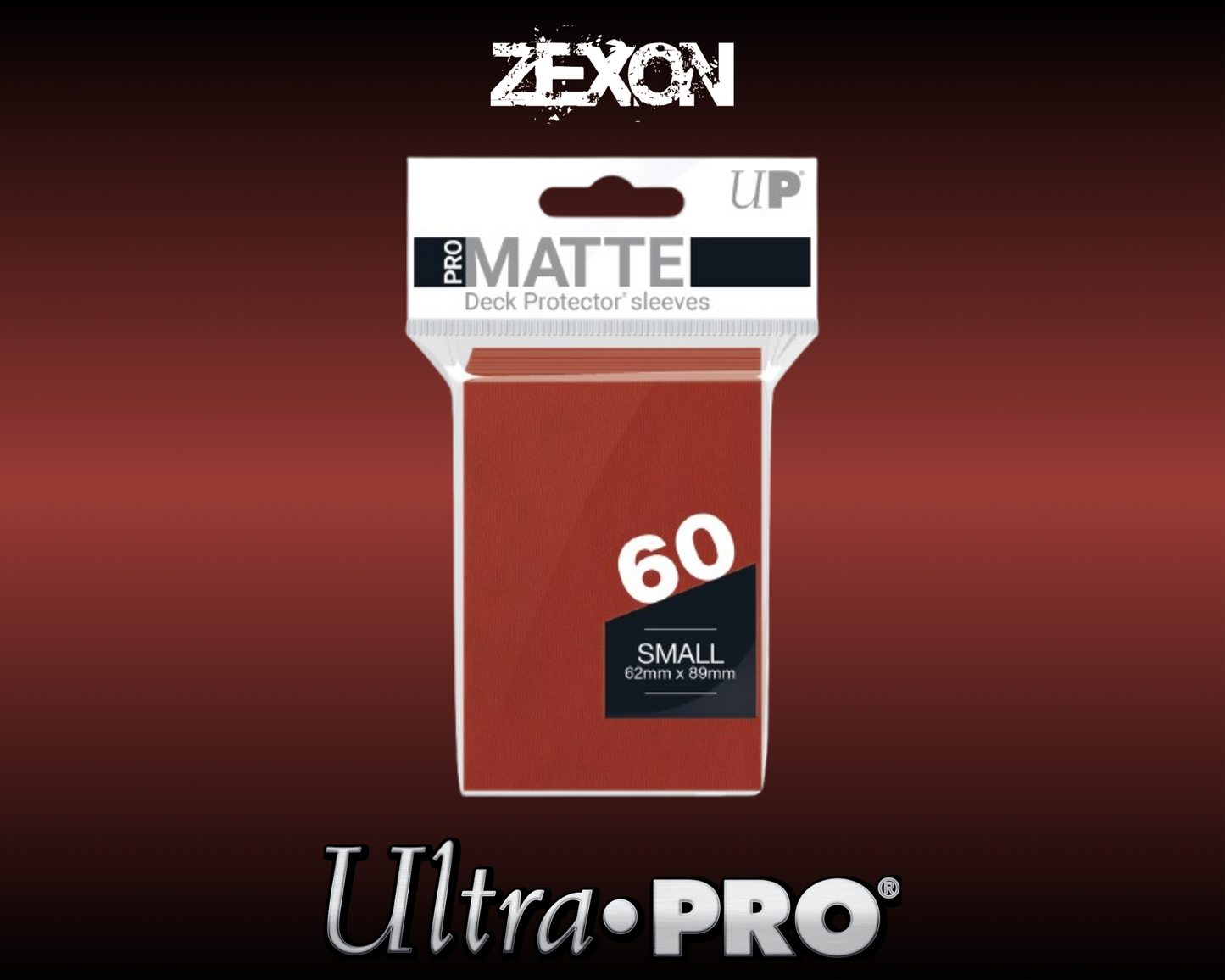 Ultra-Pro - 60 Sleeves Small Matte - Rouge
