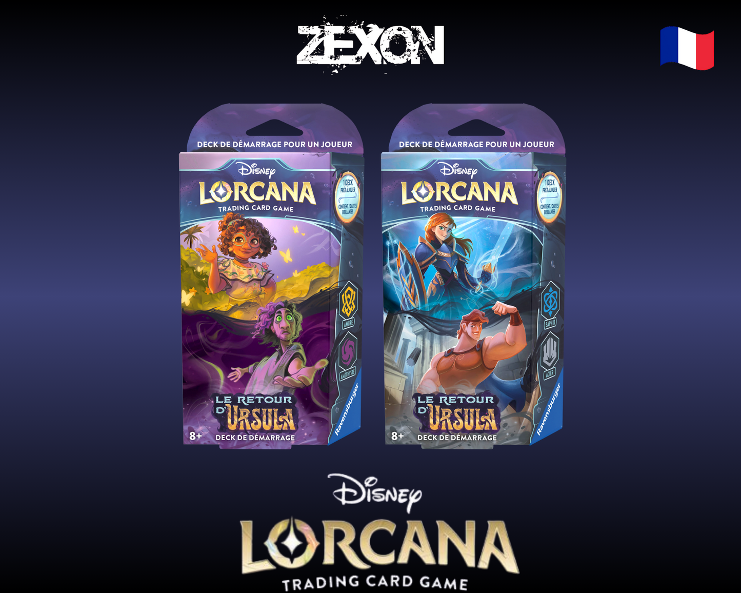 Disney Lorcana set4 : Lot 2 decks de démarrage