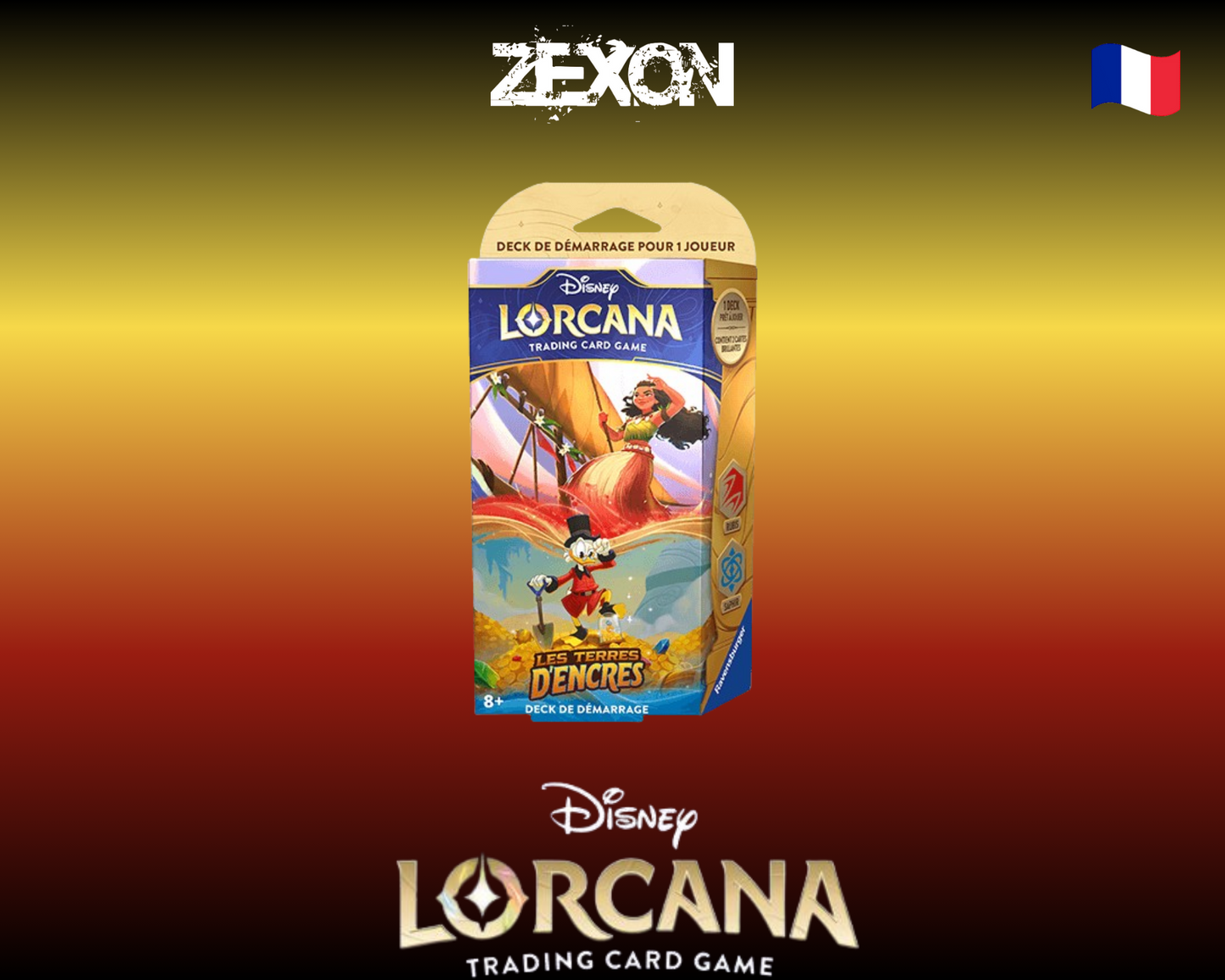 Disney Lorcana set3: deck de démarrage Vaiana & Picsou
