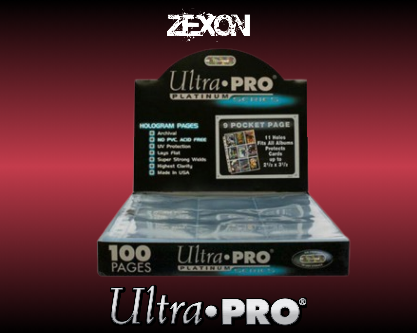 Ultra-Pro - pages à pochettes Platinum Series *100