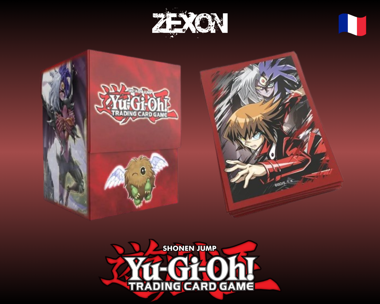 Yu-Gi-Oh - Lot DeckBox + Sleeves Jaden & Yubel