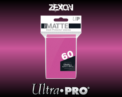 Ultra-Pro - 60 Sleeves Small Matte -  Rose vif