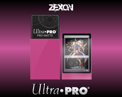 Ultra-Pro - 60 Sleeves Small Matte -  Rose vif