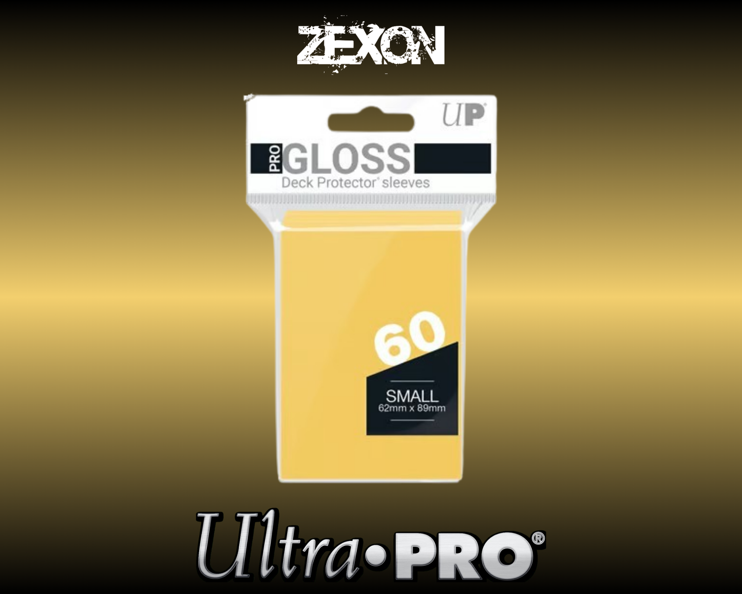 Ultra-Pro - 60 Sleeves Small Gloss - Jaune