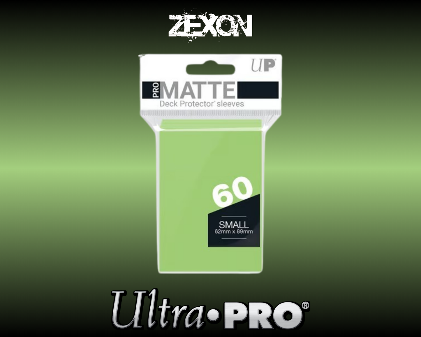 Ultra-Pro - 60 Sleeves Small Matte -Vert clair