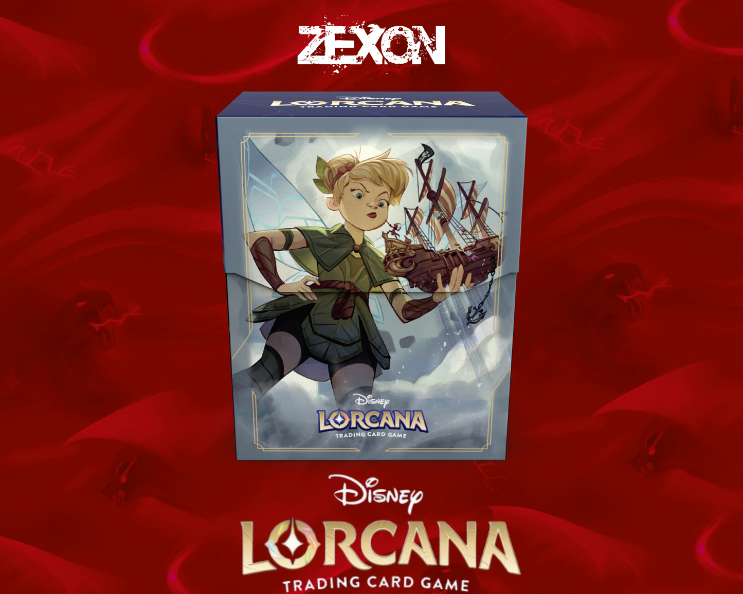 Disney LORCANA Set8 : Lot Sleeves+ DeckBox La Fée Clochette