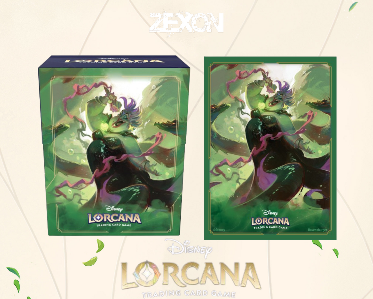 Disney LORCANA Set7 : Lot Sleeves+ DeckBox Ursula