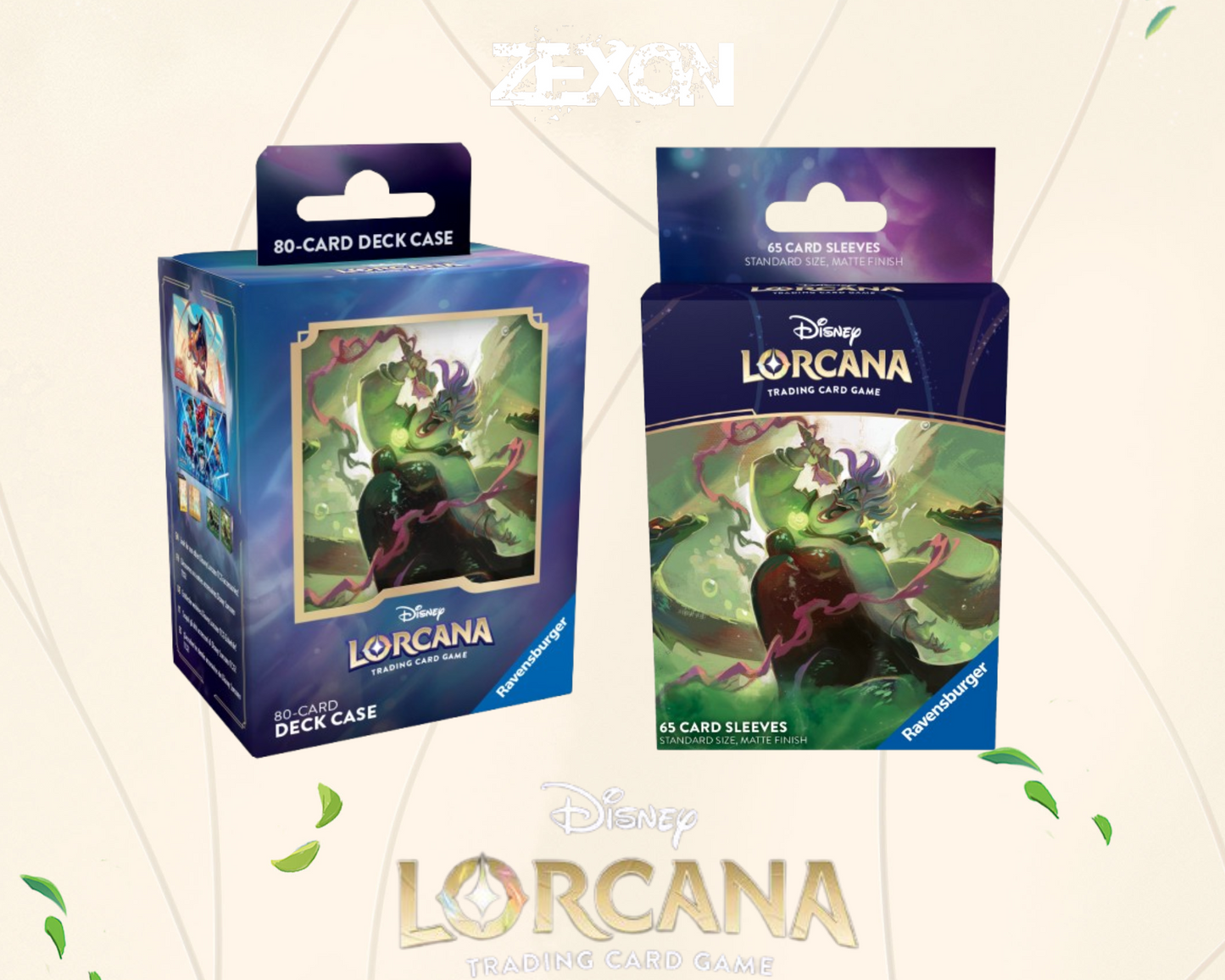 Disney LORCANA Set7 : Lot Sleeves+ DeckBox Ursula