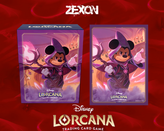 Disney LORCANA Set8 : Lot Sleeves+ DeckBox Mickey