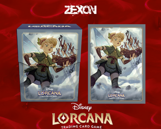 Disney LORCANA Set8 : Lot Sleeves+ DeckBox La Fée Clochette