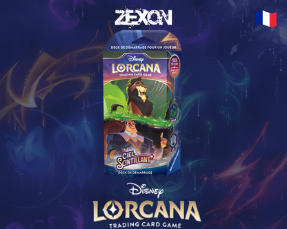 Disney LORCANA Set5: Lot Deck Améthyste & Rubis + Deck Emeraude & Acier