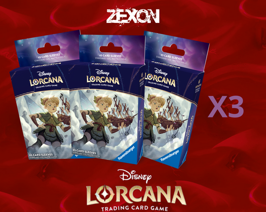 Disney LORCANA Set8 : Lot 3x65 Sleeves La Fée Clochette
