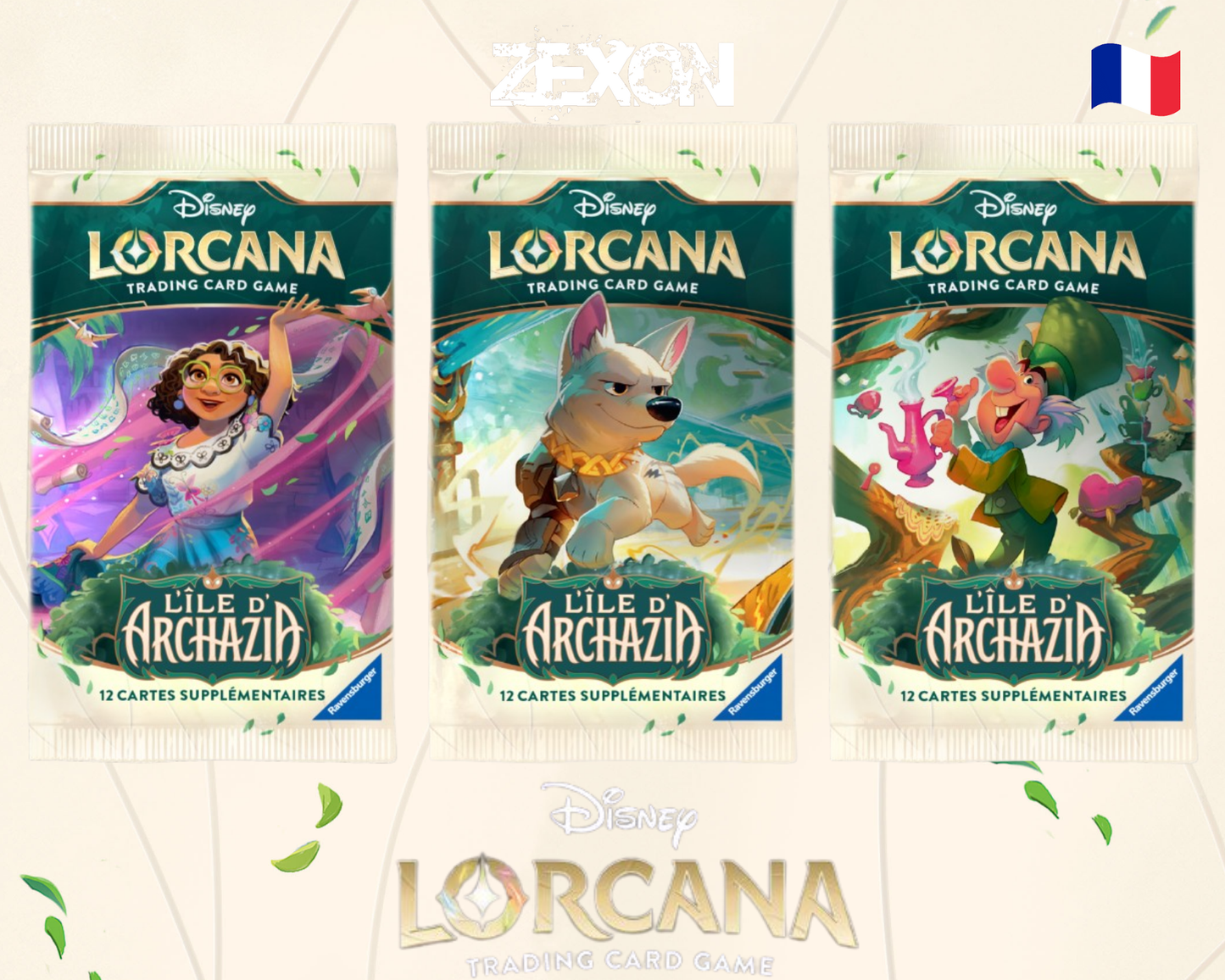 Disney LORCANA Set7: Lot 3x Boosters différents