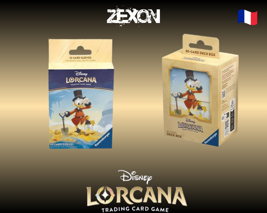 Disney Lorcana set3: Lot Sleeves Picsou+ Deckbox Picsou