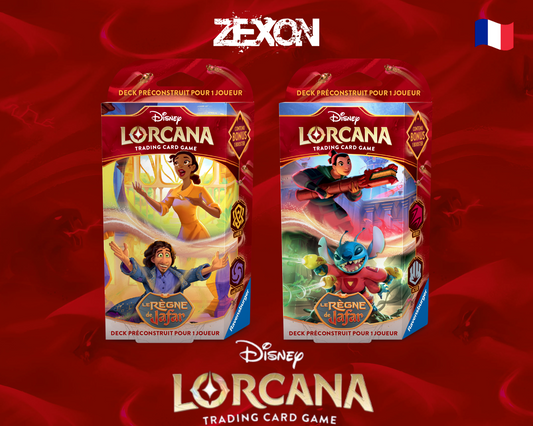 Disney LORCANA Set8 : Lot Deck Améthyste & Ambre + Rubis & Acier