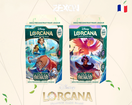 Disney LORCANA Set7 : Lot Deck Améthyste & Acier + Rubis & Saphir