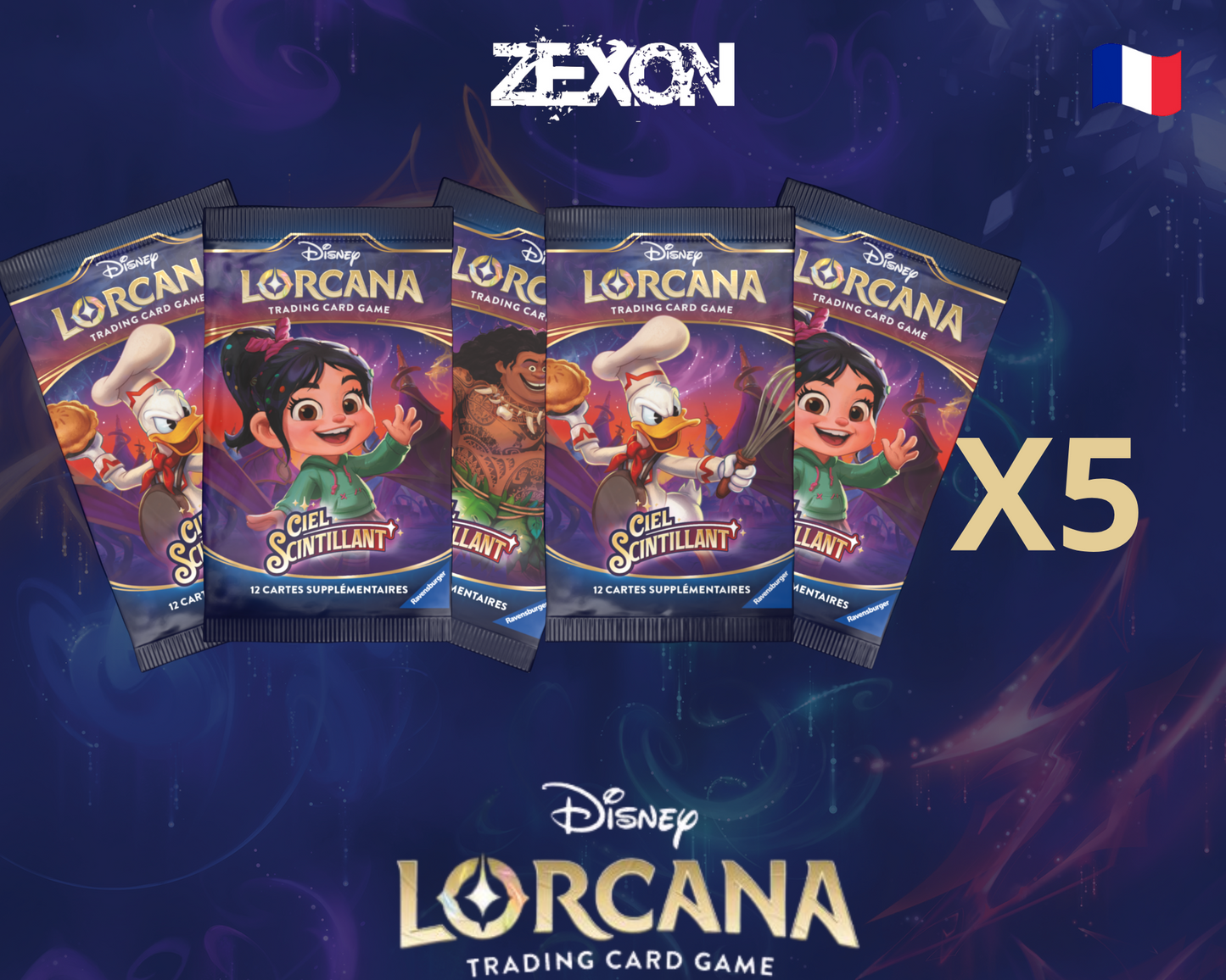 Disney LORCANA Set5: Lot 5x Boosters