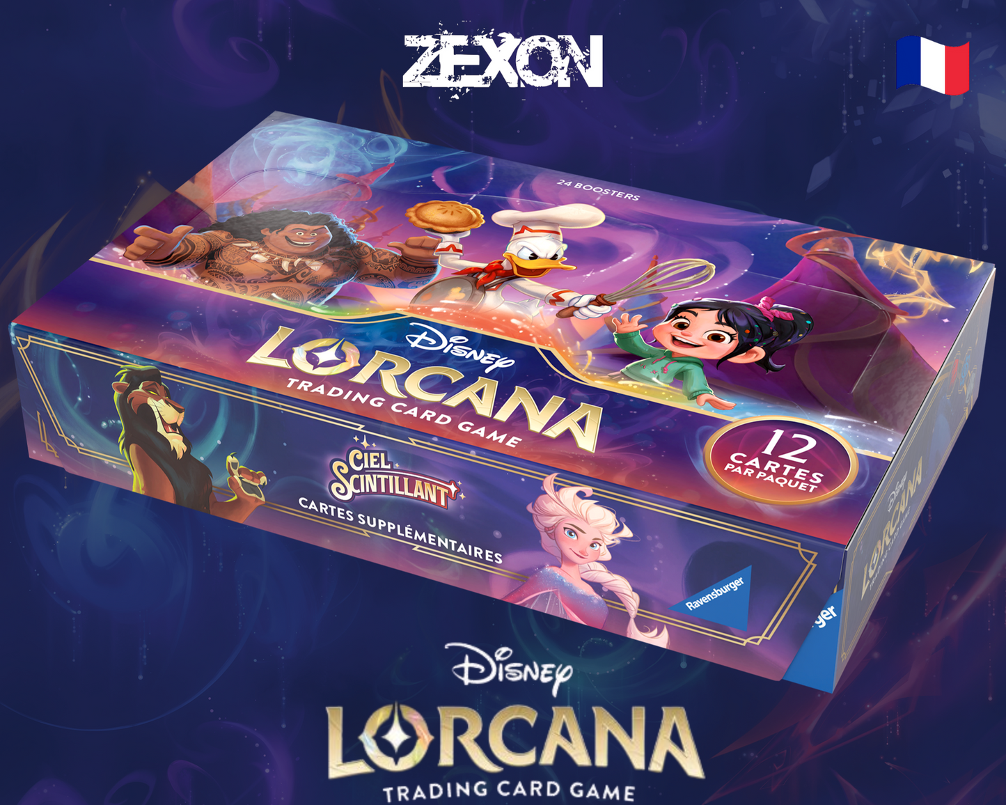 Disney LORCANA Set5: Case 4x Display 24 Boosters