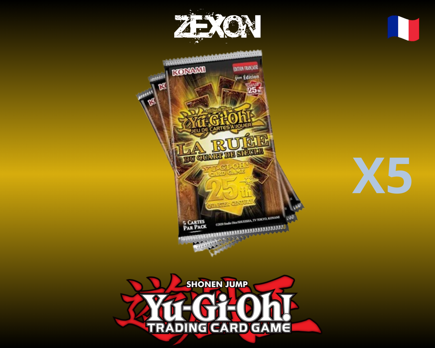 Yu-Gi-Oh- Booster X5 - La Ruée du Quart de Siècle