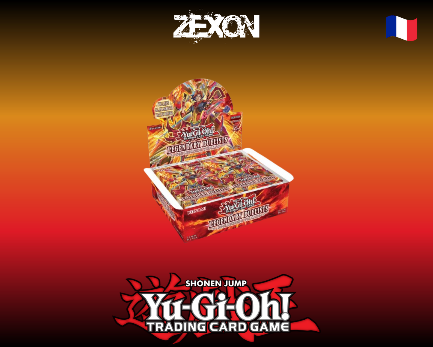 Yu-Gi-Oh - Display de 36 Boosters - Les Duellistes Légendaires : Soulburning Volcano